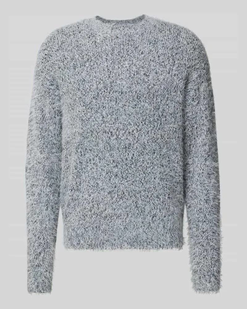 Only & Sons Regular Fit Strickpullover mit Alpaka-Anteil Modell 'NOAH Mittelgrau