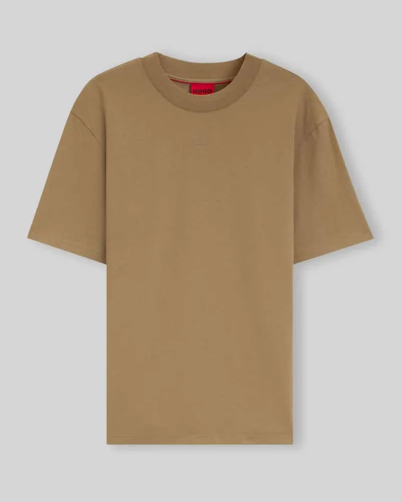 HUGO BOSS Regular Fit T-Shirt aus reiner Baumwolle Modell 'DAPOLINO Sand