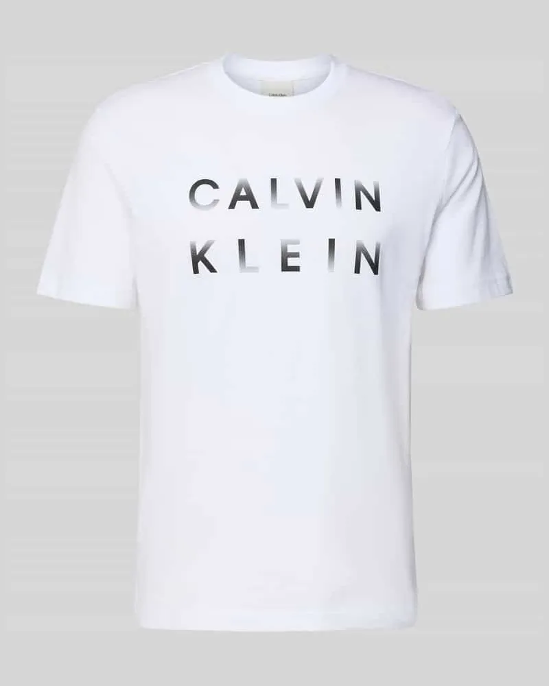 Calvin Klein T-Shirt mit Label-Print 