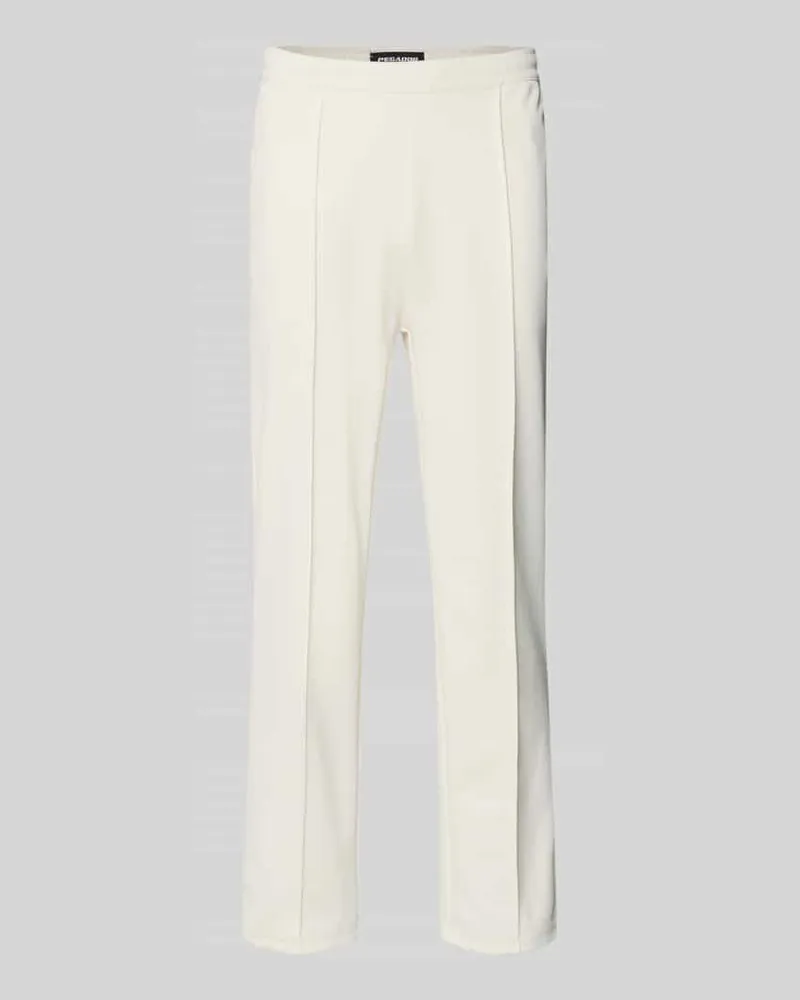 PEGADOR Trackpants mit Längsnähten Modell 'Motus Offwhite