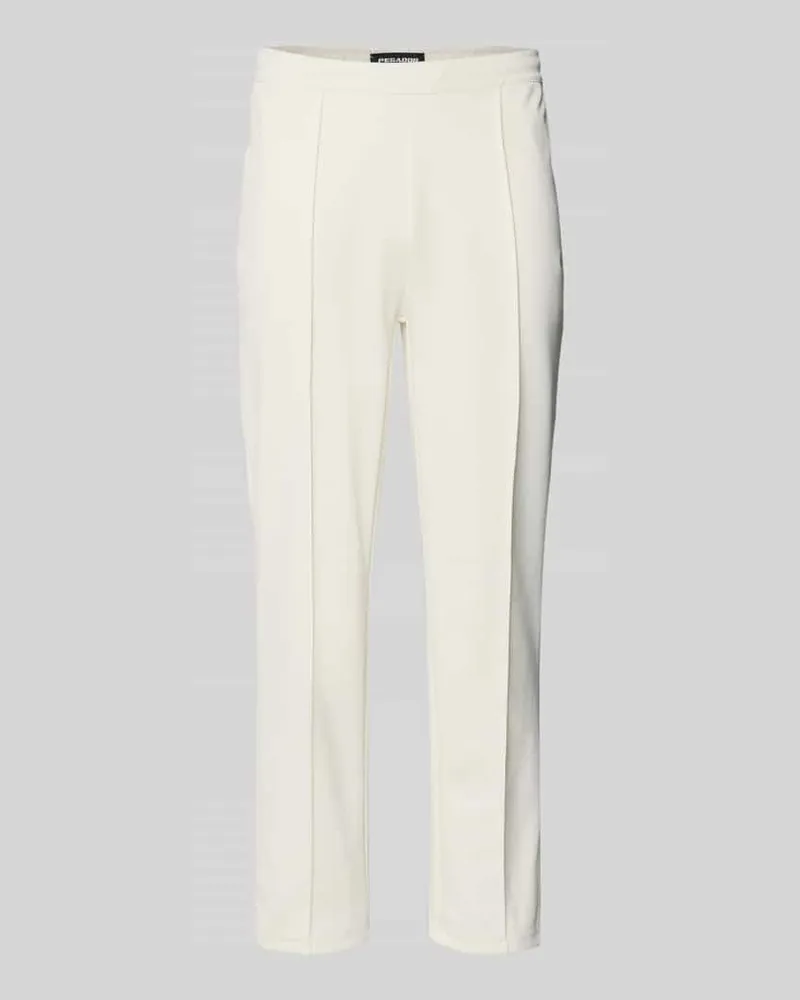 PEGADOR Trackpants mit Längsnähten Modell 'Motus Offwhite