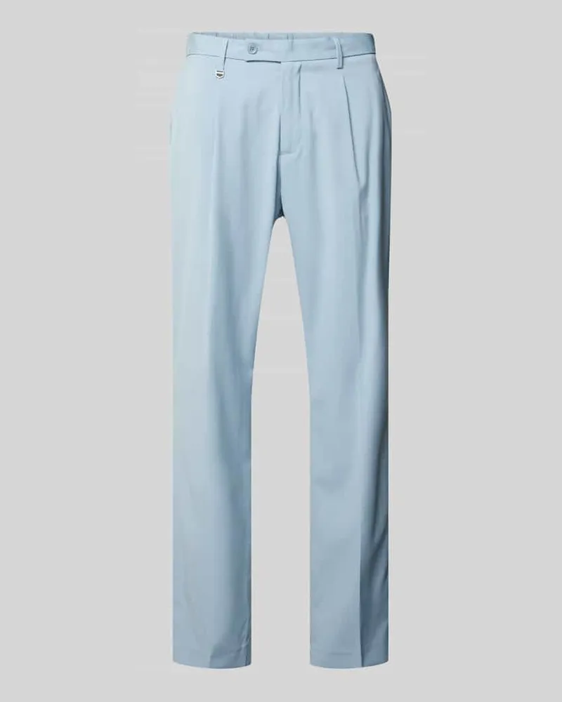 Antony Morato Regular Fit Anzughose mit Bügelfalten Hellblau