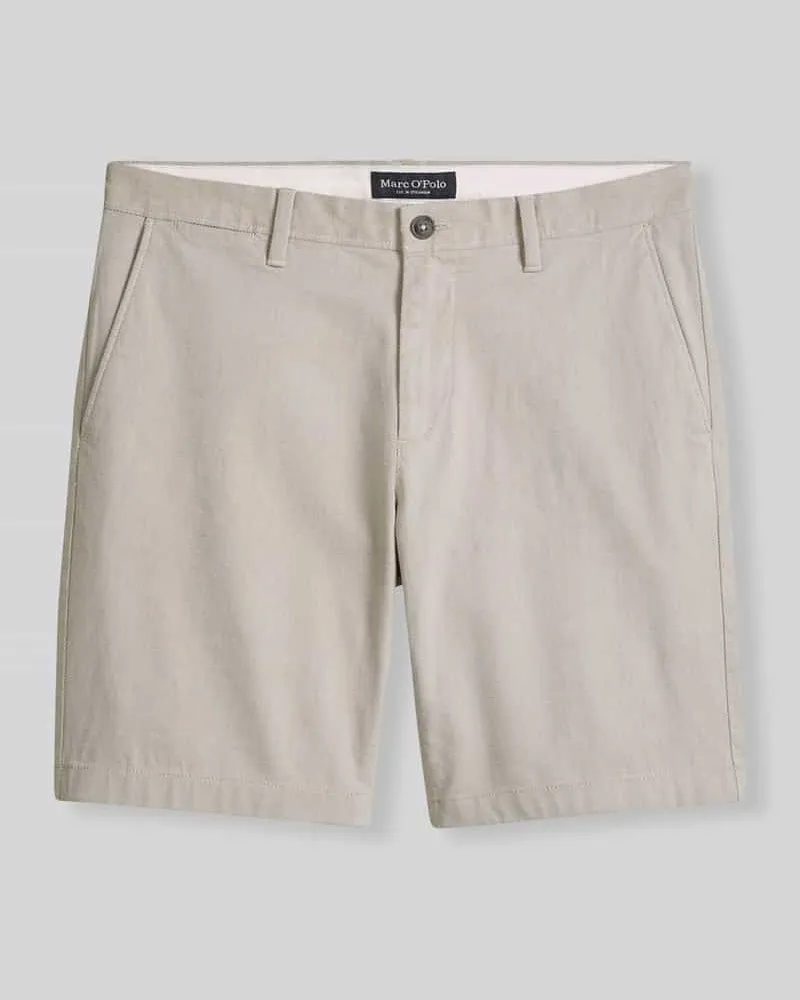 Marc O'Polo Regular Fit Bermuda aus Baumwoll-Elasthan-Mix Modell 'SALO Beige