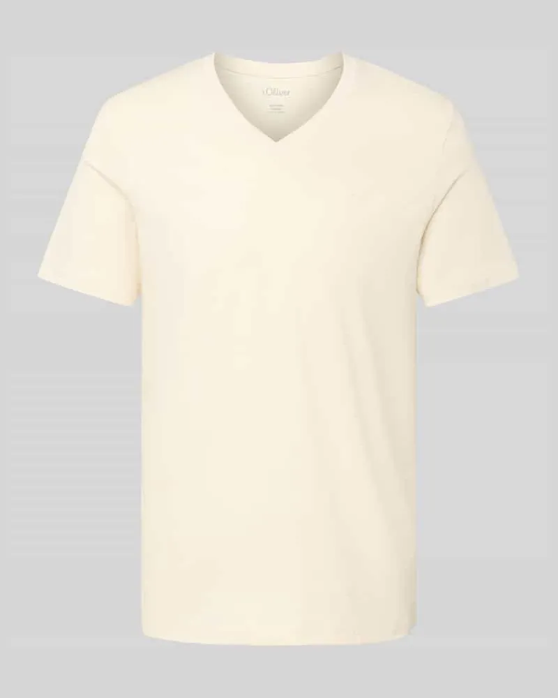 S.Oliver Regular Fit T-Shirt aus reiner Baumwolle 
