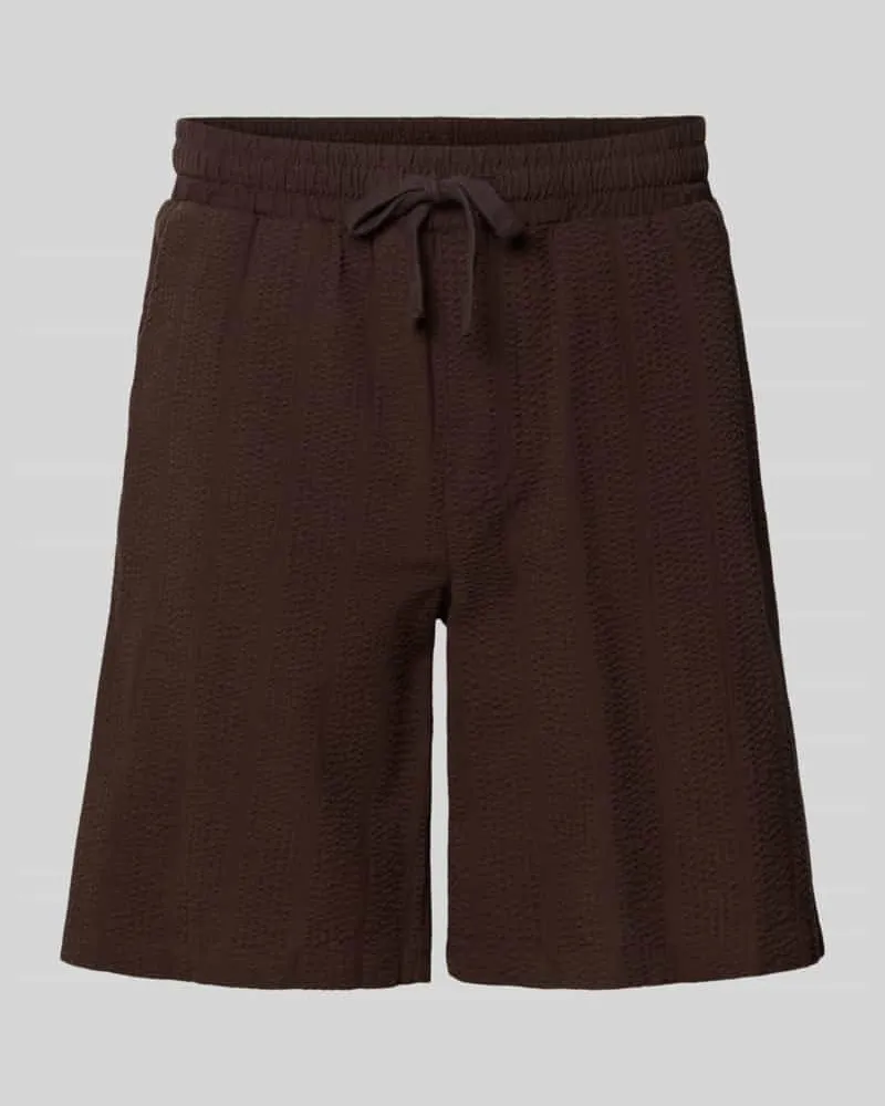 Only & Sons Loose Fit Shorts aus reiner Baumwolle Modell 'CRUZ Dunkelbraun