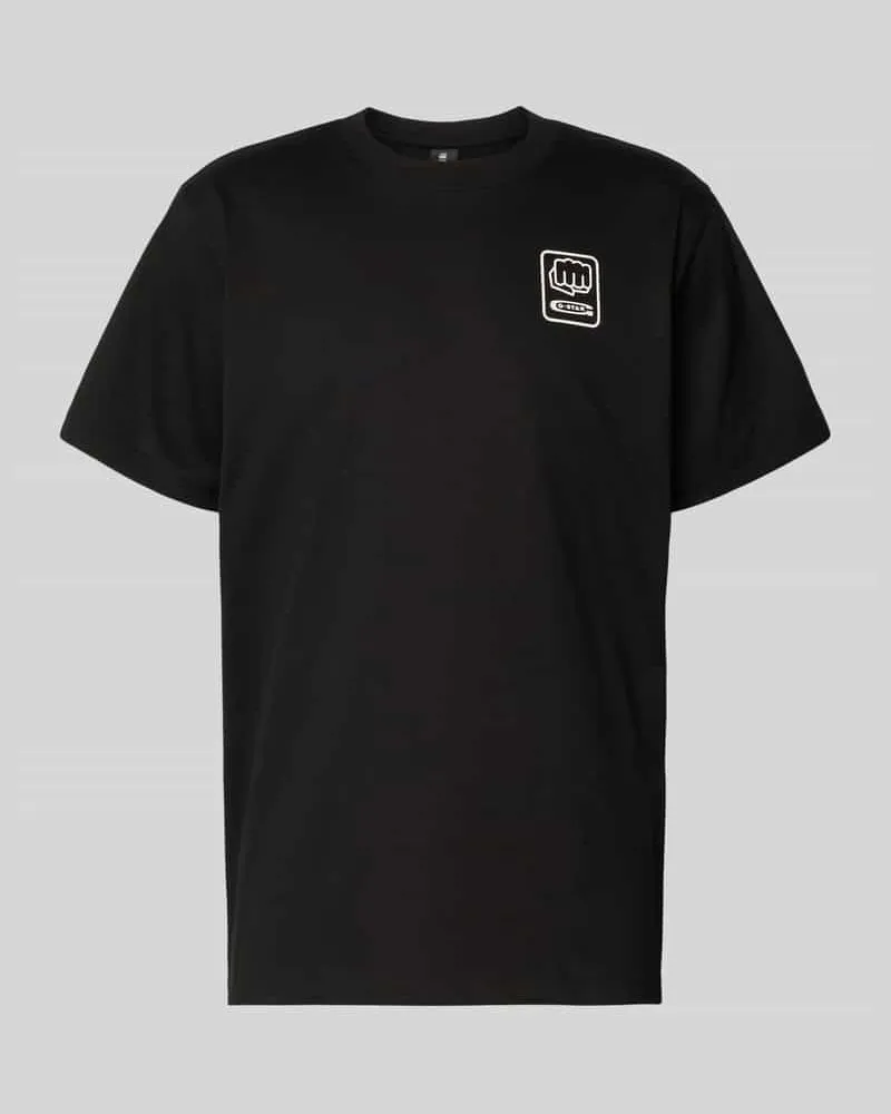 G-STAR RAW Loose Fit T-Shirt mit Label-Print 