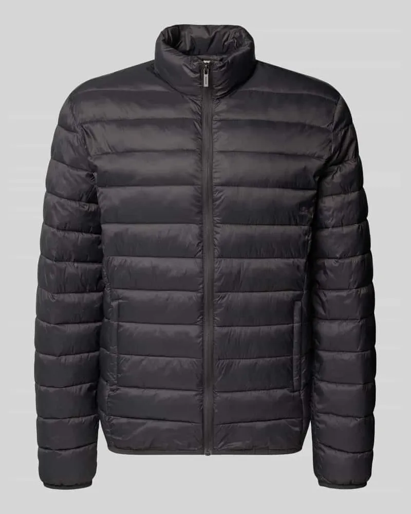 Only & Sons Regular Fit Steppjacke mit Reißverschlusstaschen Modell 'GAVIN Anthrazit