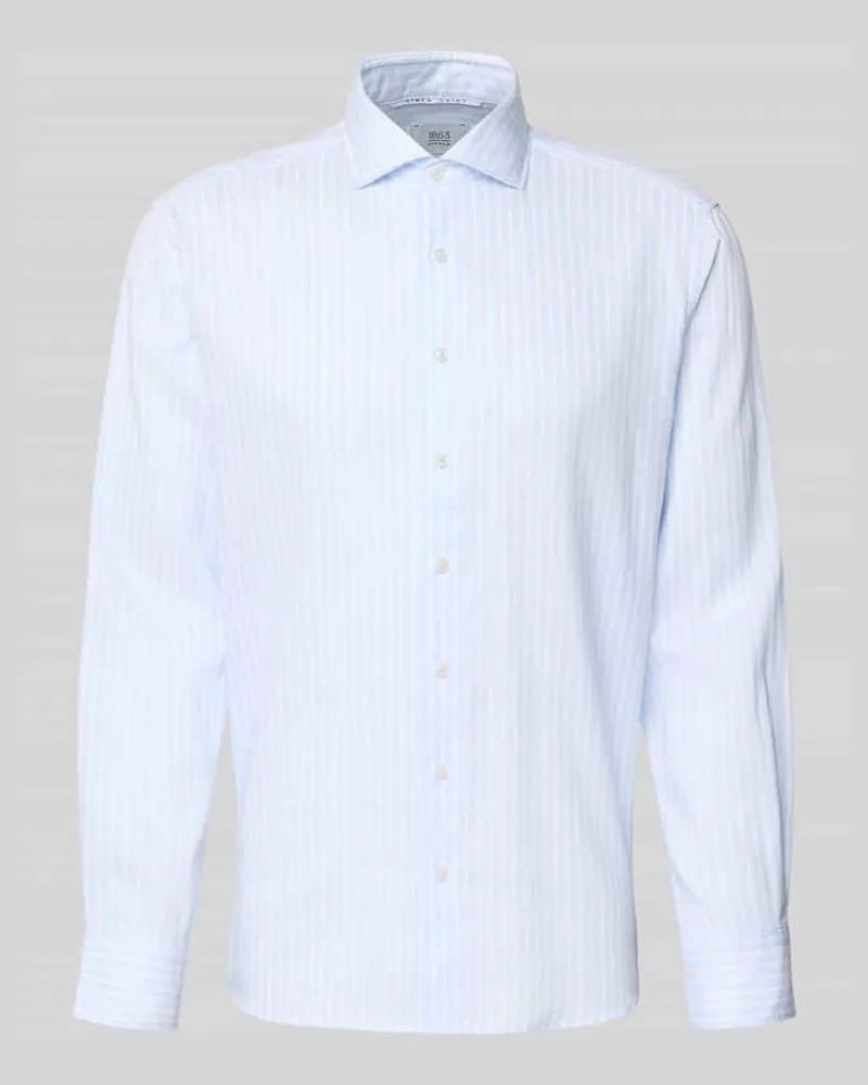 Eterna Regular Fit Business-Hemd mit Kentkragen Bleu