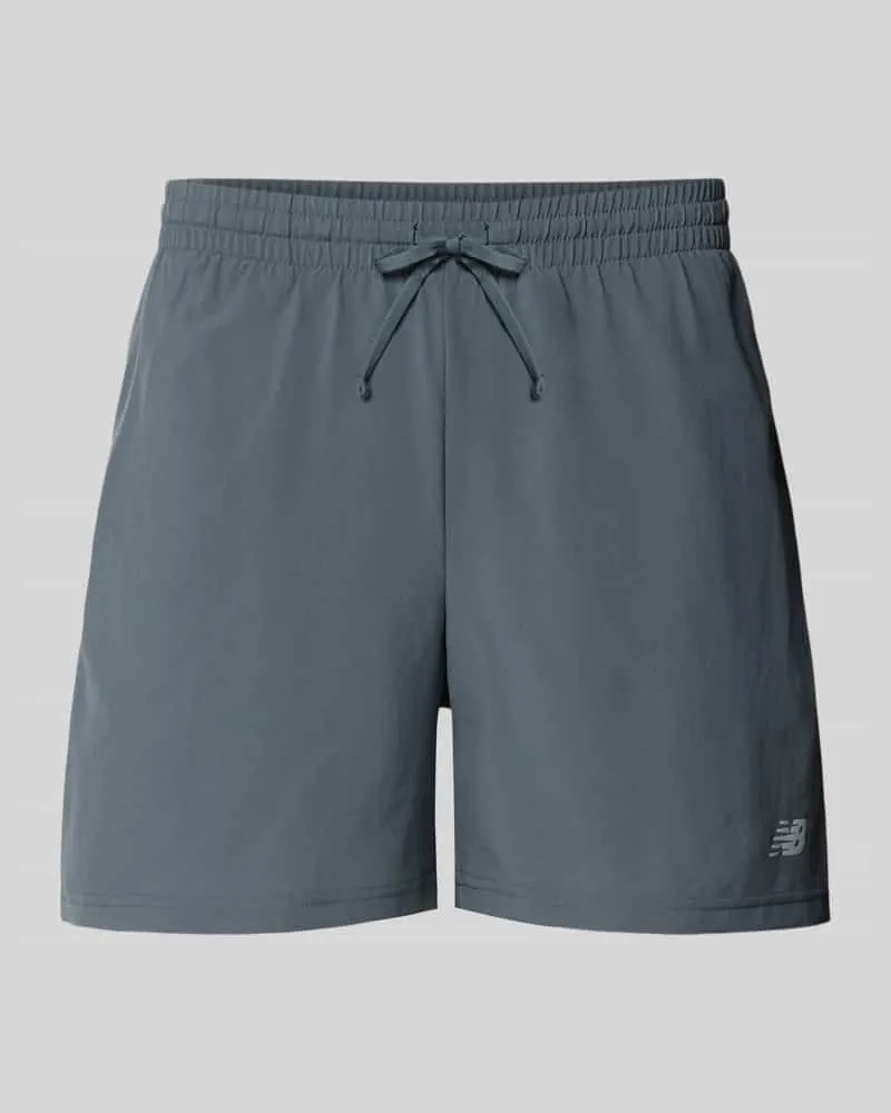 New Balance Shorts mit elastischem Bund und Logo Anthrazit