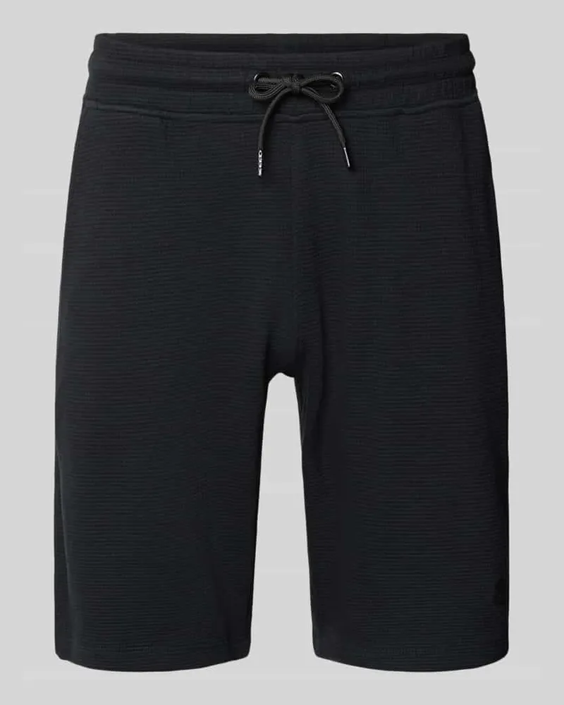 Blend Straight Fit Shorts mit Logo-Stitching Modell 'Fillip Black