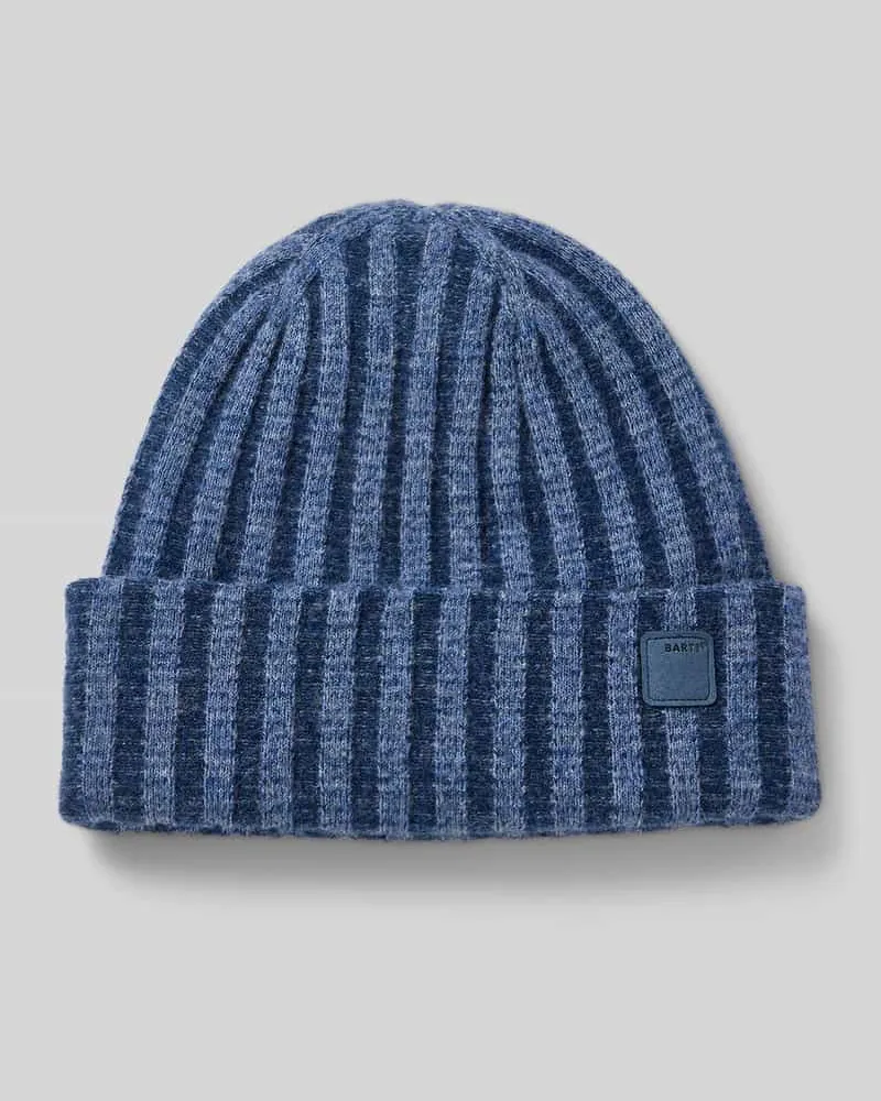 Barts Beanie mit Label-Detail Modell 'Selfoss Marine