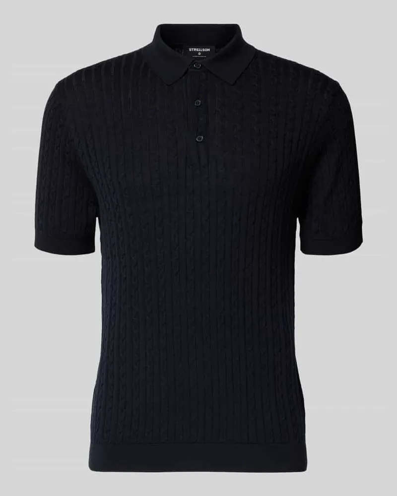 Strellson Regular Fit Poloshirt aus reiner Baumwolle Modell 'ADRIAN-CA Marine