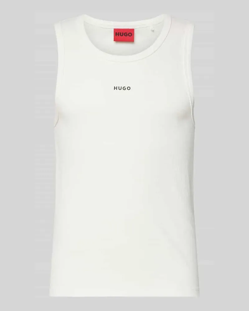 HUGO BOSS Slim Fit Tank Top aus Baumwoll-Mix Modell 'DAPOTA Weiss
