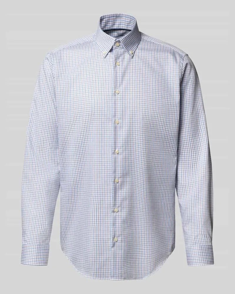 Christian Berg Regular Fit Business-Hemd mit Button-Down-Kragen 
