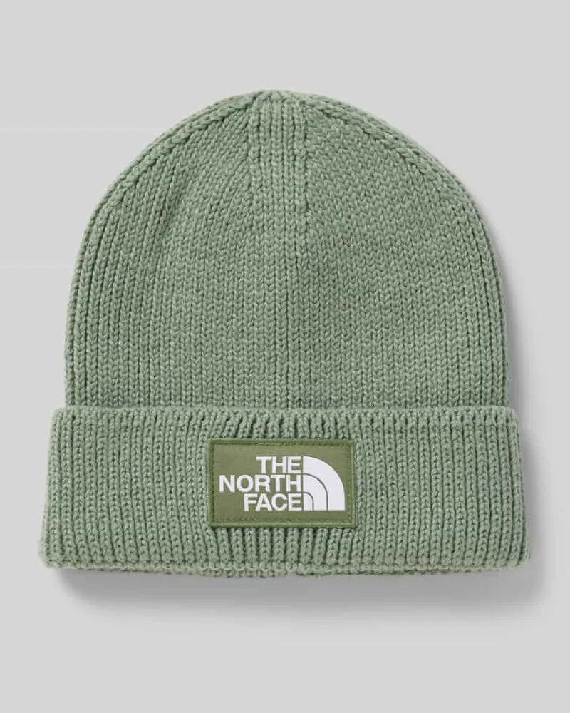 The North Face Beanie in Strick-Optik mit Logo-Patch Modell 'Box 