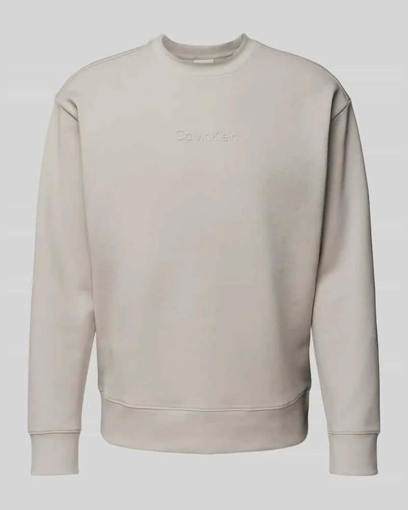 Calvin Klein Sweatshirt mit Label-Detail Modell 'TECH INTERLOCK 