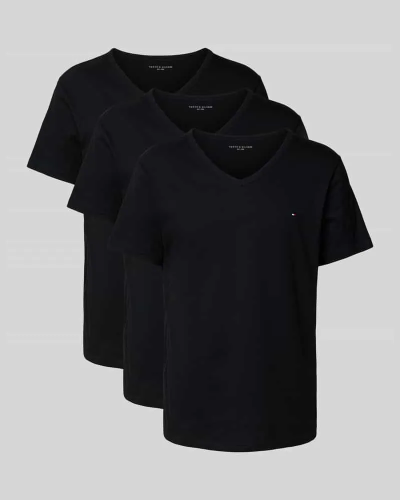 Tommy Hilfiger T-Shirt Set aus reiner Baumwolle im 3er-Pack 