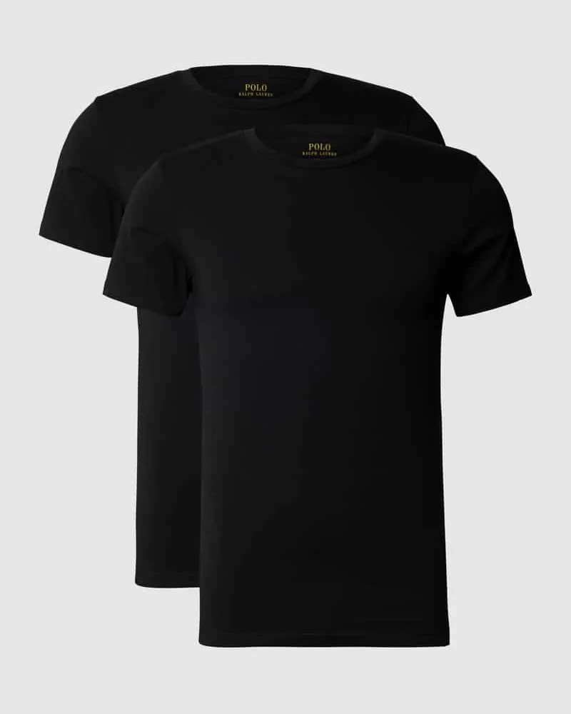 Ralph Lauren T-Shirt mit Logo-Stitching im 2er-Pack 