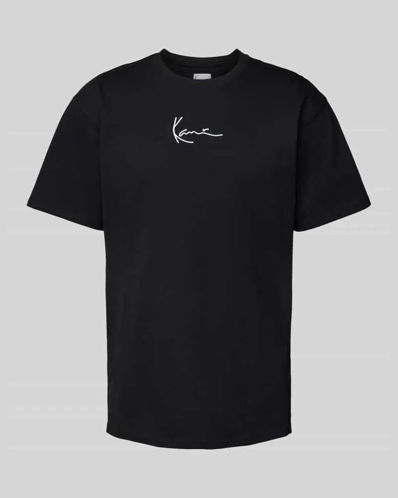 Karl Kani T-Shirt mit Label-Stitching Black