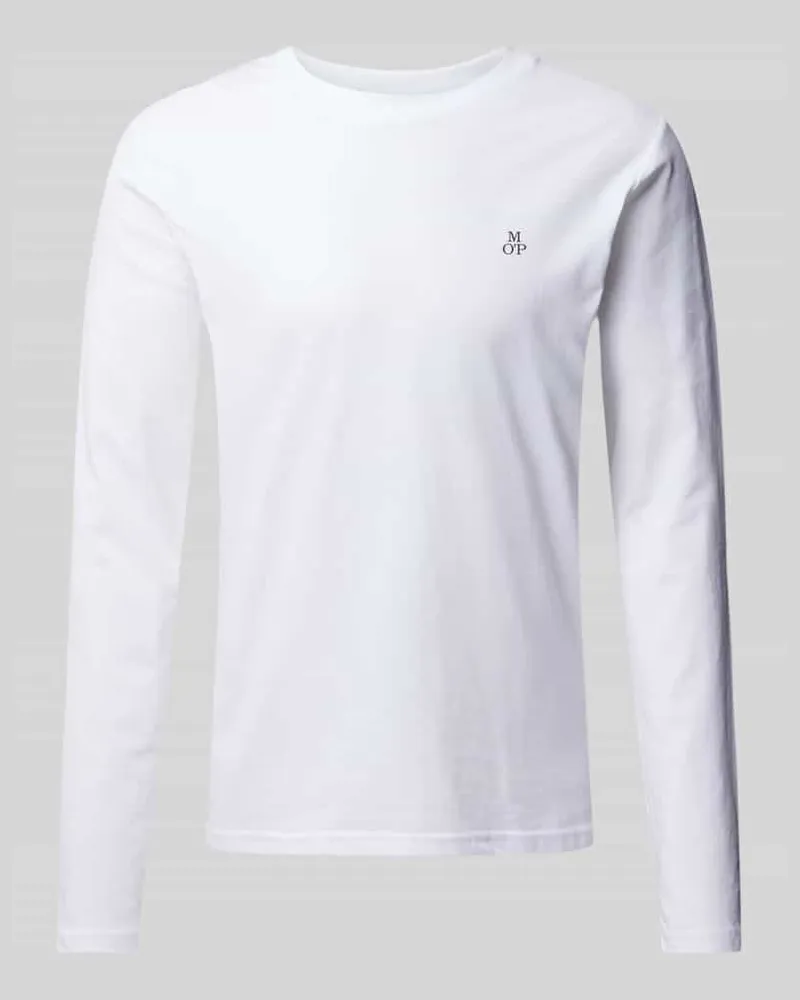 Marc O'Polo Longsleeve aus Baumwolle mit Label-Print 