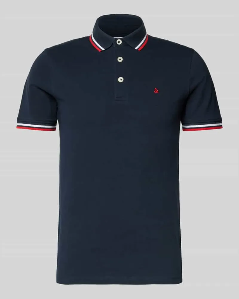 Jack & Jones Slim Fit Poloshirt mit Logo-Stitching Modell 'PAULOS 