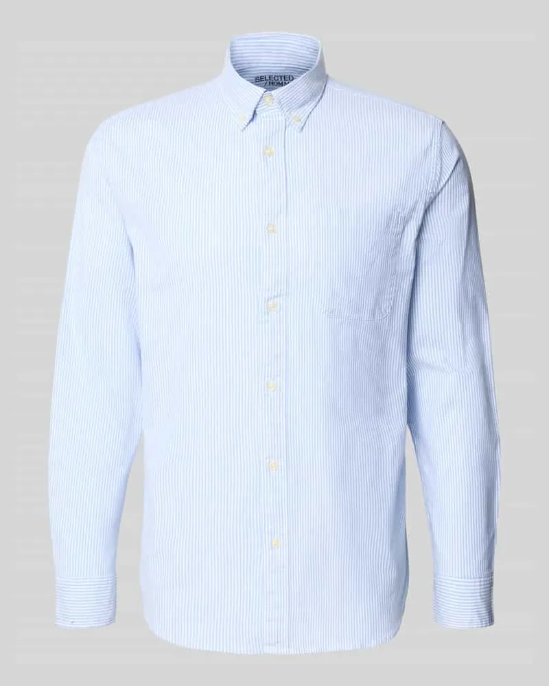 Selected Homme Regular Fit Freizeithemd aus Baumwoll-Mix Modell 'REGRICK 