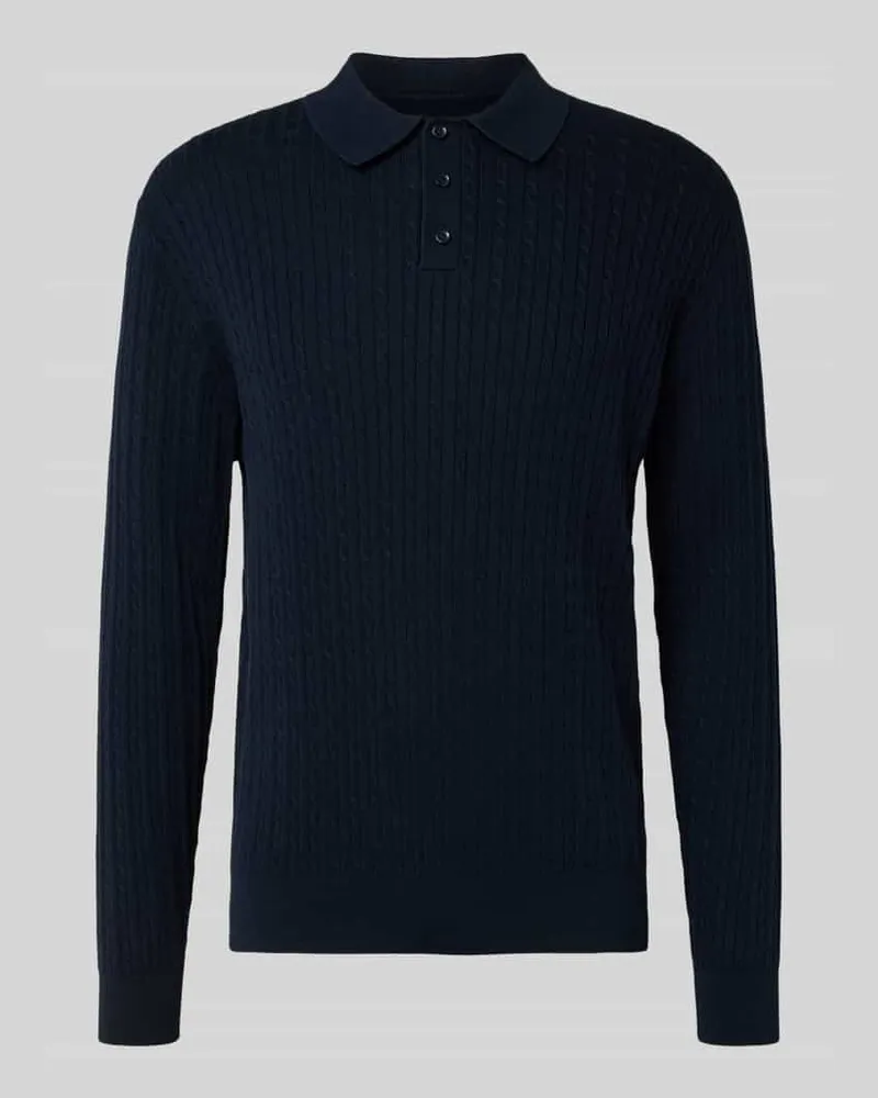 McNeal Strickpullover mit Polokragen Marine