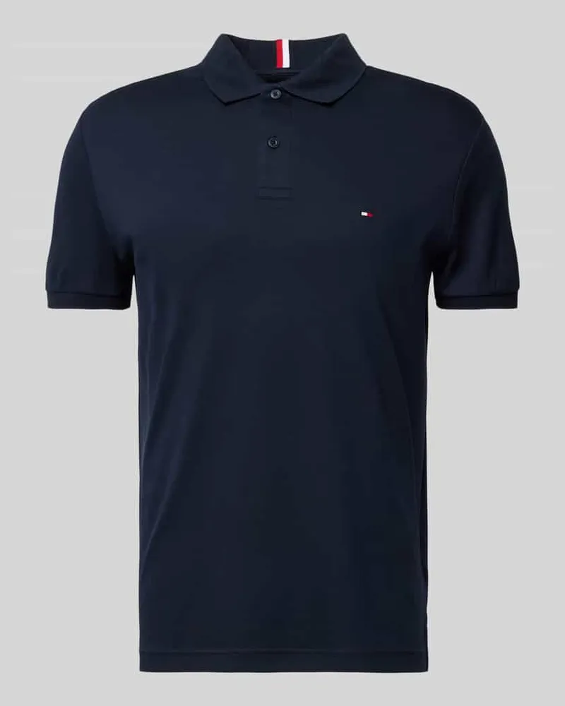 Tommy Hilfiger Regular Fit Poloshirt mit Logo-Stitching 