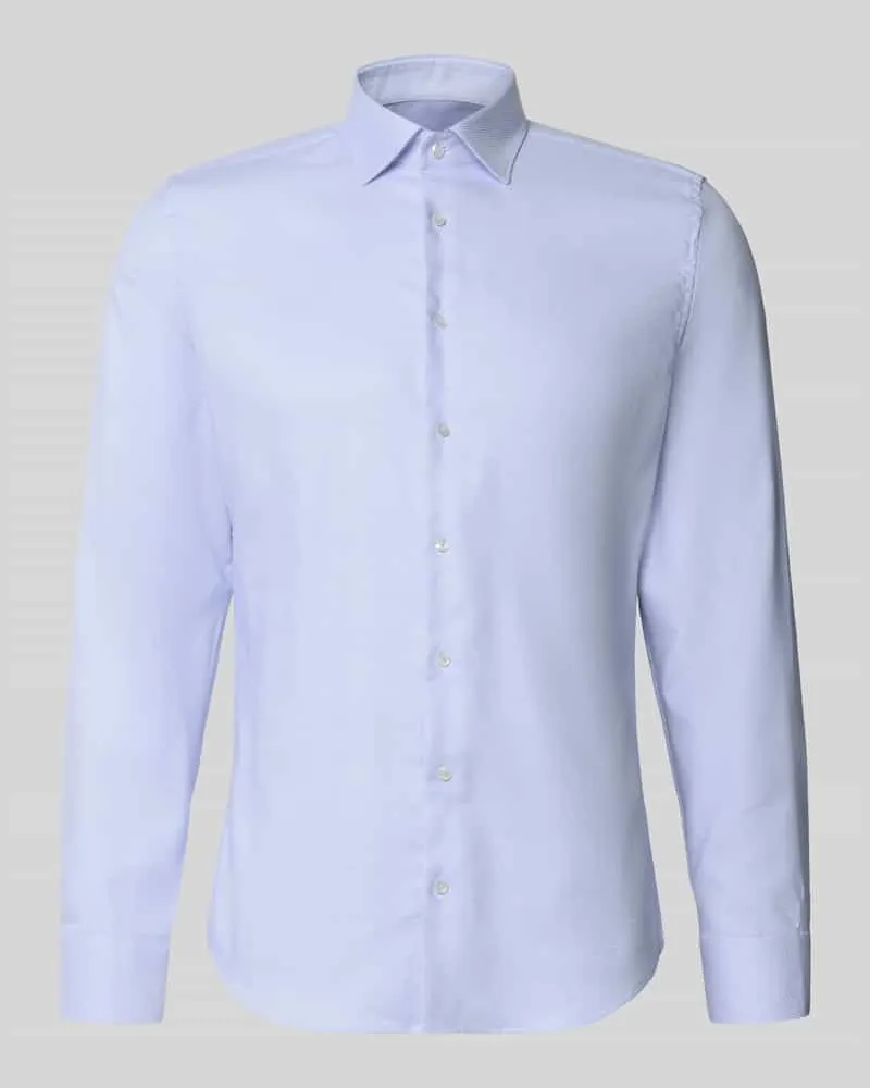 Seidensticker Slim Fit Businesshemd aus reiner Baumwolle Modell 'New Kent Patch Bleu