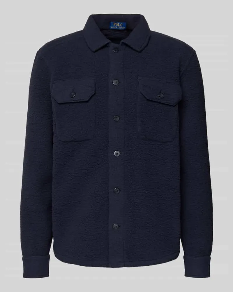 Ralph Lauren Hemdjacke mit Kentkragen Marine