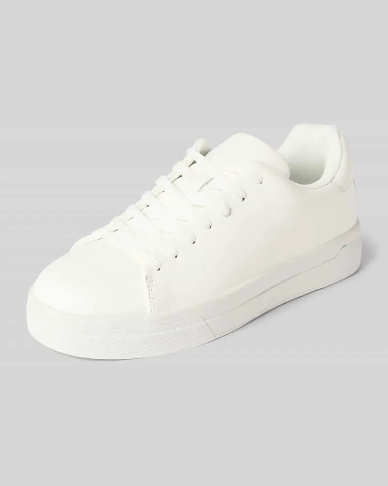 Selected Homme Low Top Sneaker aus echtem Leder Modell 'DAVID Weiss
