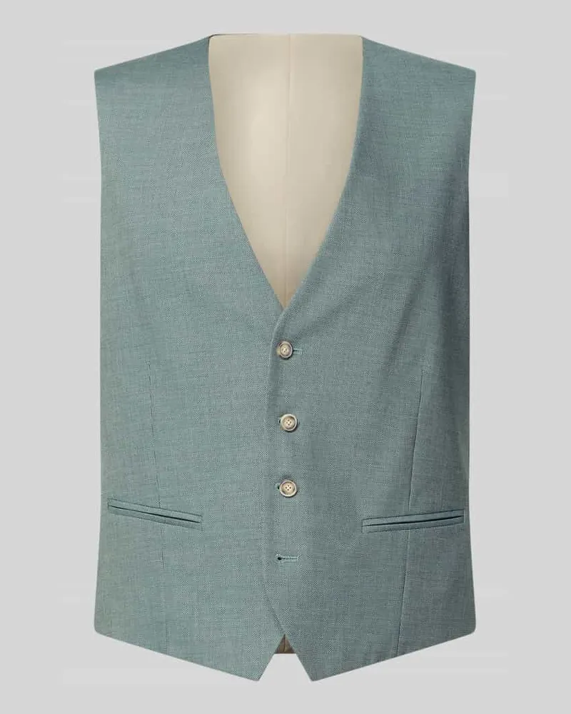 McNeal Regular Fit Weste mit Viskose-Anteil Gruen