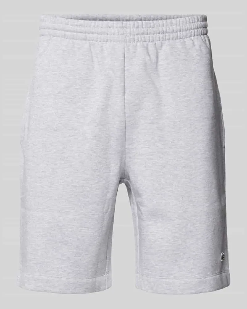 Lacoste Regular Fit Sweatshorts mit elastischem Bund Hellgrau