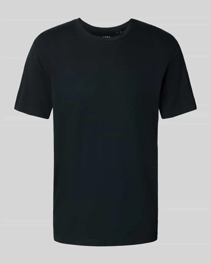 Superdry. T-Shirt mit geripptem Rundhalsausschnitt 