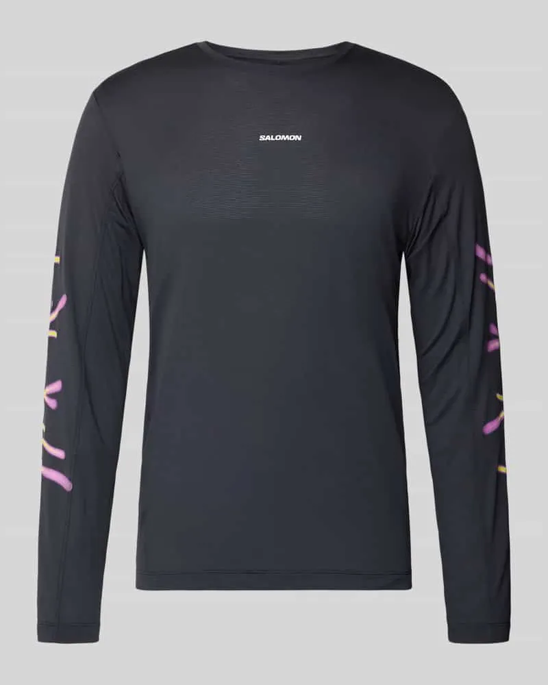 Salomon Funktionsshirt mit Logo Modell 'Kout Black