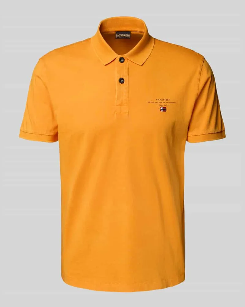 Napapijri Regular Fit Poloshirt mit Label-Stitching Modell 'elbas 