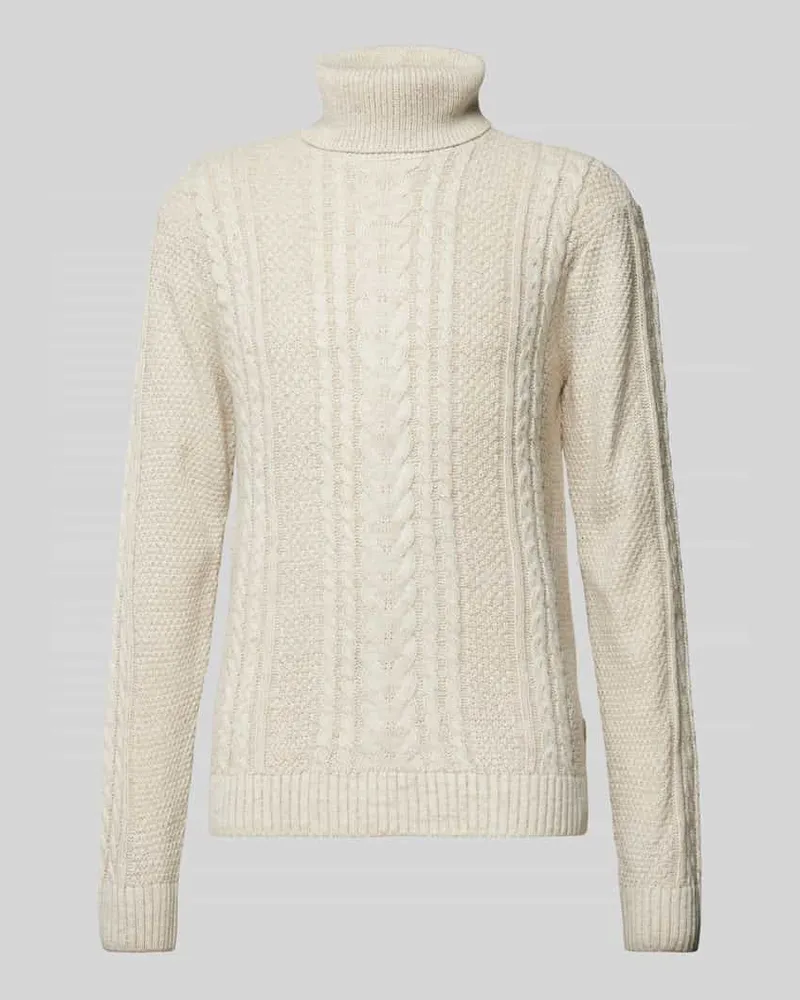 Blend Strickpullover mit Zopfmuster 