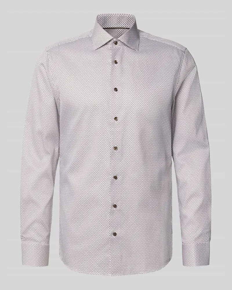 Eterna Slim Fit Business-Hemd mit Kentkragen 