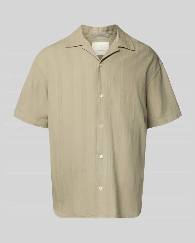 Jack & Jones Regular Fit Freizeithemd aus Baumwoll-Mix mit Leinen-Anteil Modell 'MONTANA 