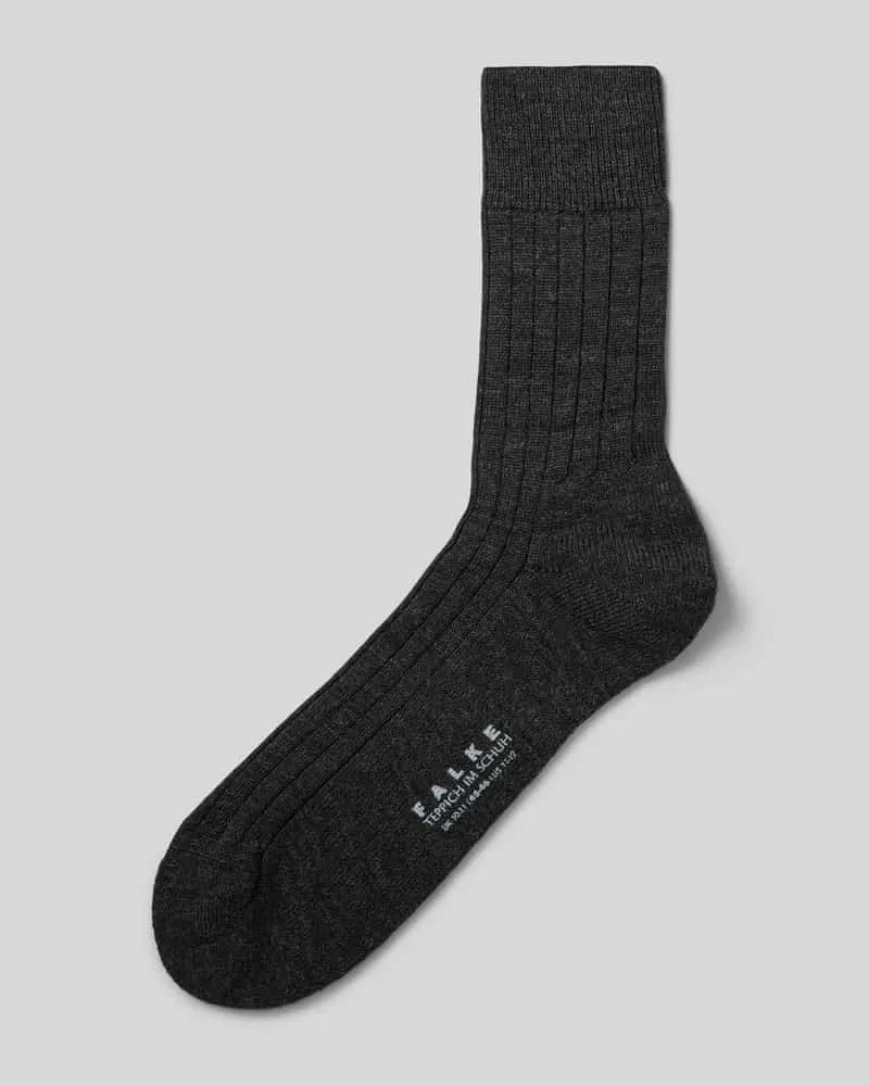 Falke Strümpfe aus Schurwollmischung Modell 'Teppich im Schuh Anthrazit