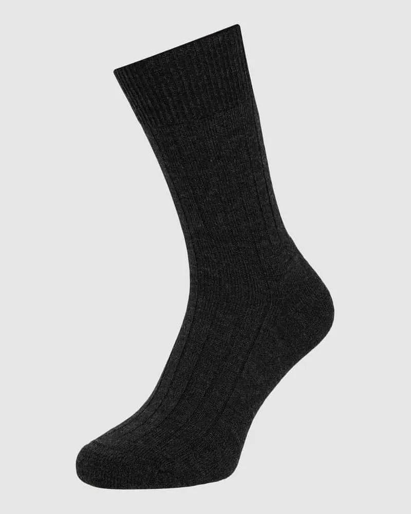 Falke Strümpfe aus Schurwollmischung Modell 'Teppich im Schuh Anthrazit