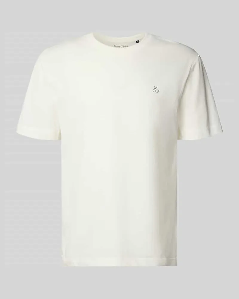 Marc O'Polo Regular Fit T-Shirt aus reiner Baumwolle Offwhite