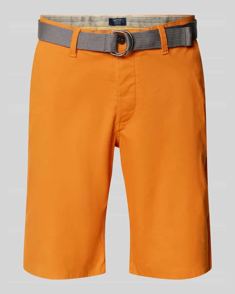 McNeal Slim Fit Shorts mit Gürtel 
