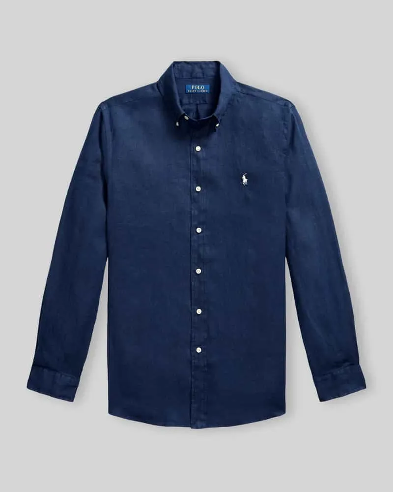 Ralph Lauren Relaxed Fit Freizeithemd aus reinem Leinen Marine