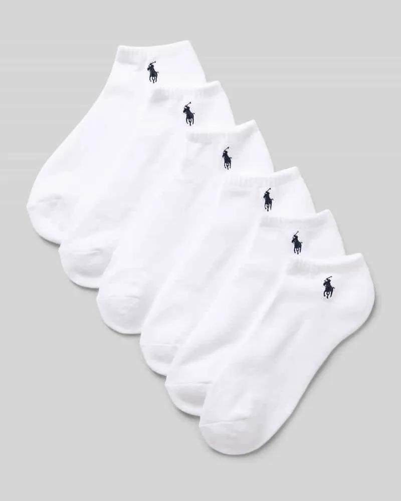Ralph Lauren Füsslinge aus Baumwoll-Mix im 6er-Pack Weiss