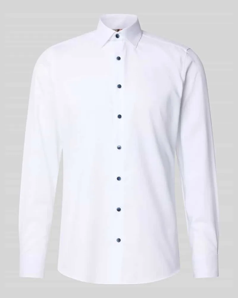 Olymp Slim Fit Business-Hemd mit Kentkragen 