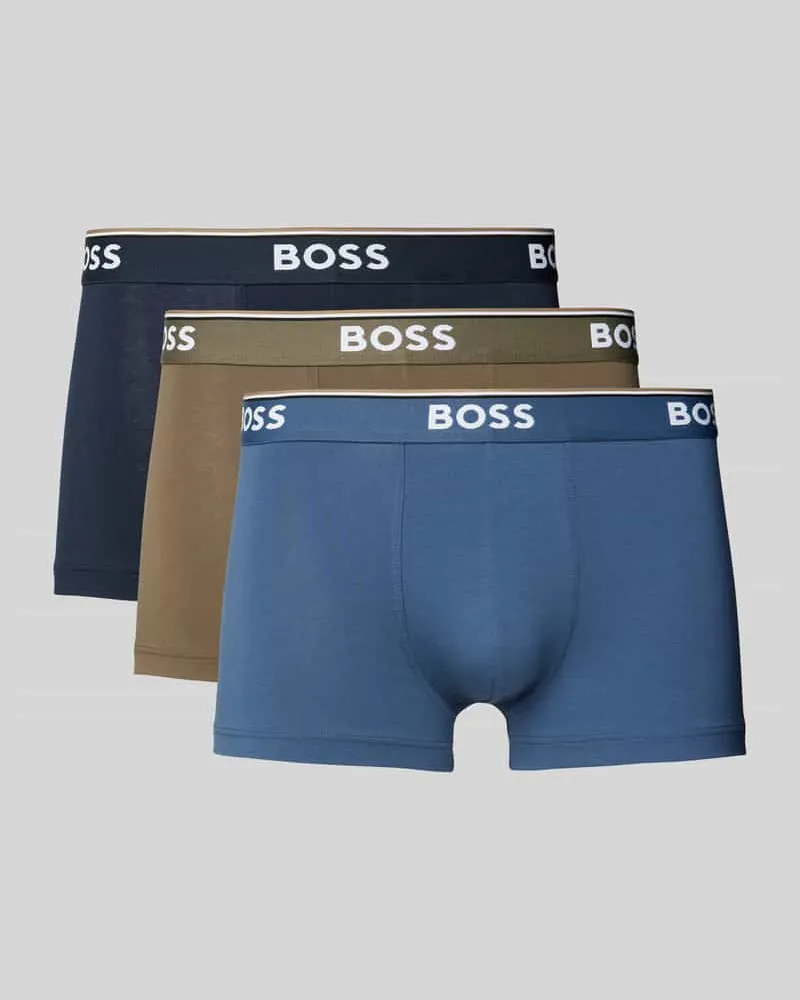 HUGO BOSS Regular Fit Trunks mit Baumwollanteil im 3er-Pack 