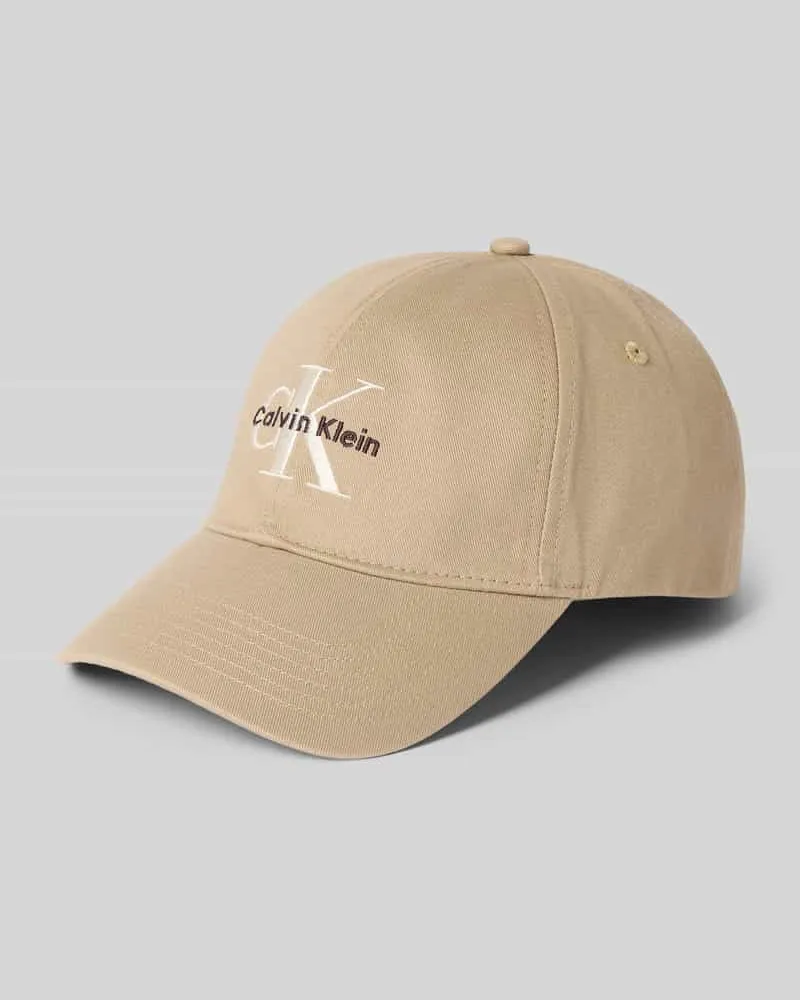 Calvin Klein Größenverstellbare Cap mit Label-Stitching Sand