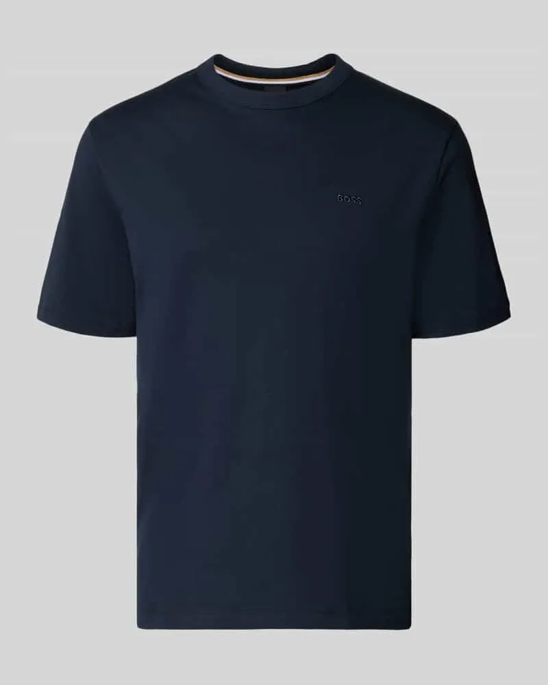HUGO BOSS Regular Fit T-Shirt aus reiner Baumwolle Modell 'H-TAUT 15 Marine