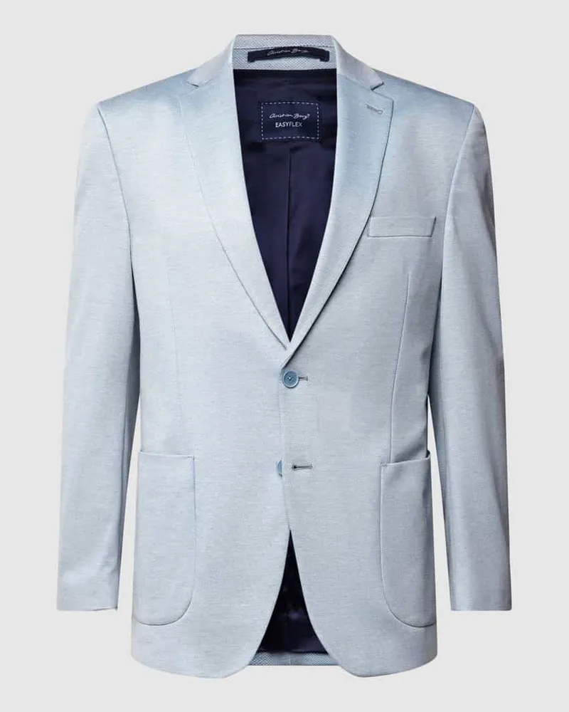 Christian Berg 2-Knopf-Sakko mit Kissing Buttons Hellblau